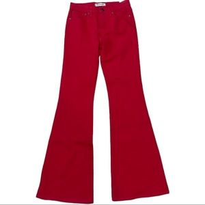 Madewell Red Flare & Wide Leg Jeans
